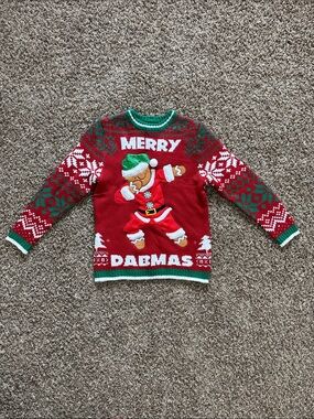 33 Degrees Kids Red 'Merry Dabmas' Holiday Pajama Sweater